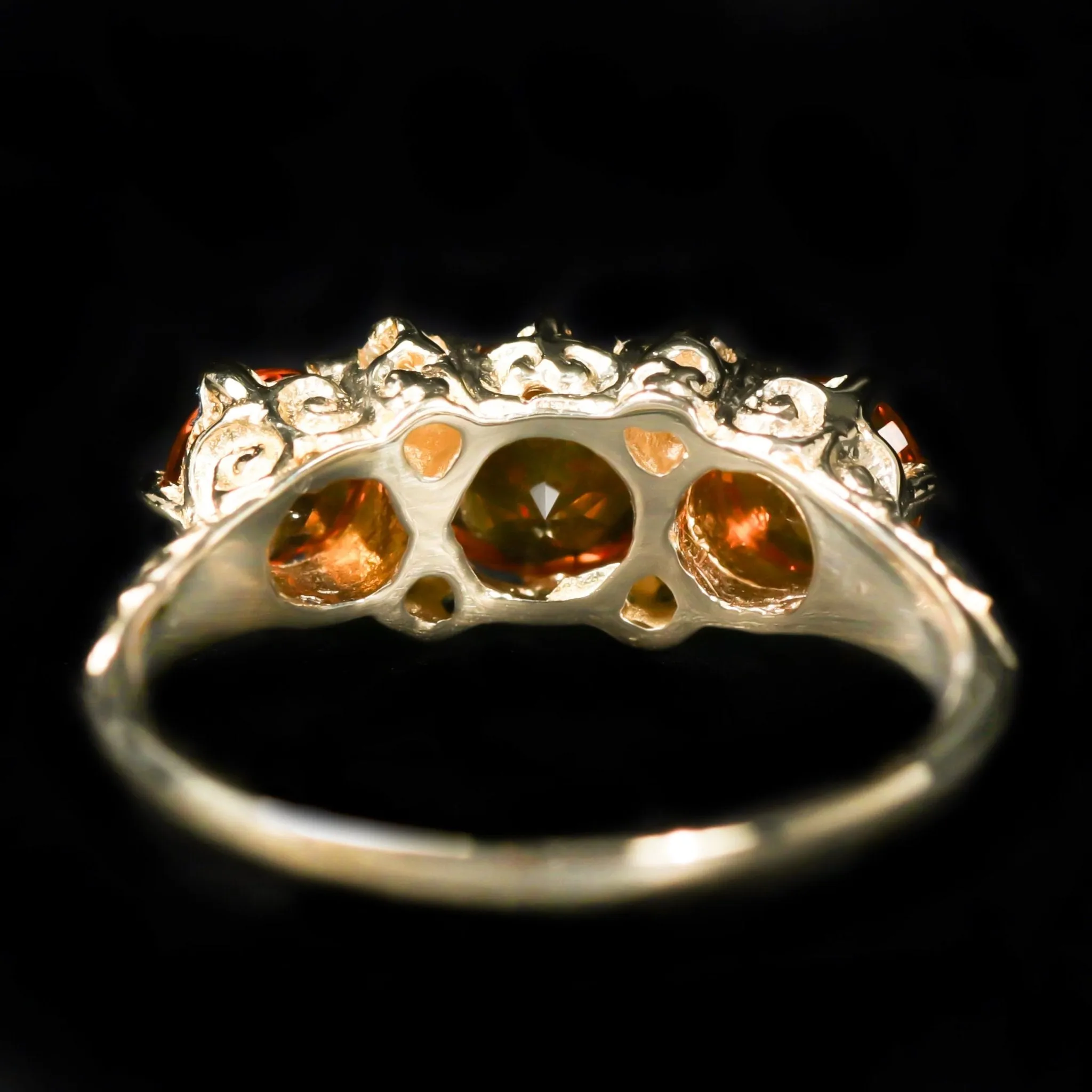 14K Yellow Gold 1.20 CTW Citrine and Diamond Ring