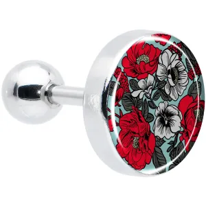 16 Gauge 1/4 Blossom Creation Vibrant Bloom of Flowers Cartilage Earring