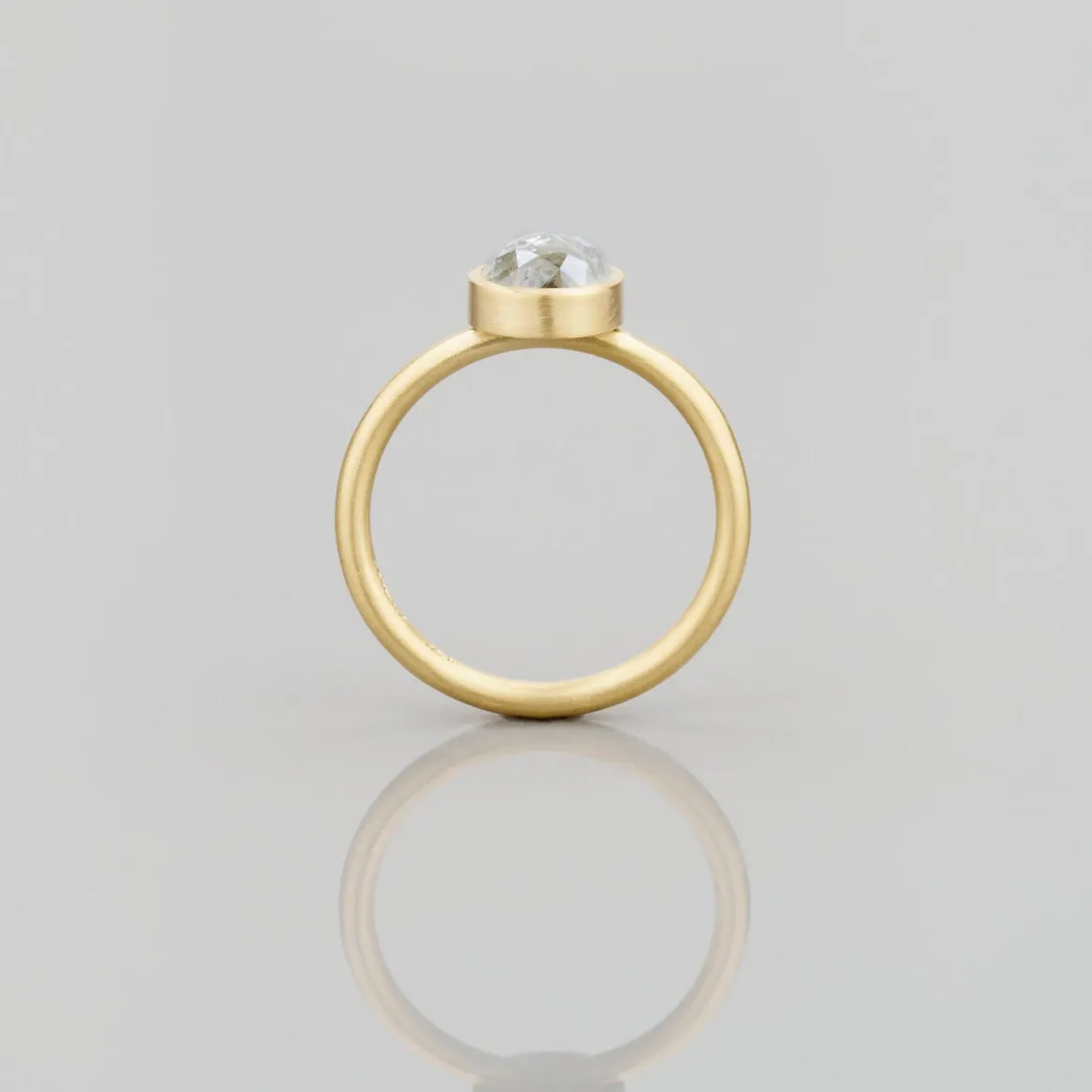 1.95 Carat One-of-a-Kind Rose Cut White Diamond Ring | DR159-OOAK