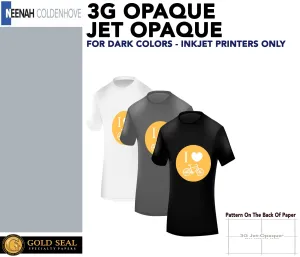 3G JET-OPAQUE® - Inkjet Heat Transfer Paper
