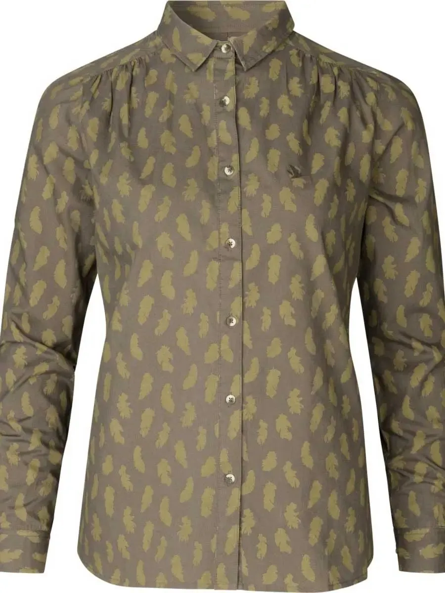 50% OFF - SEELAND Skeet Shirt - Ladies - Olive Feather - Size: MEDIUM