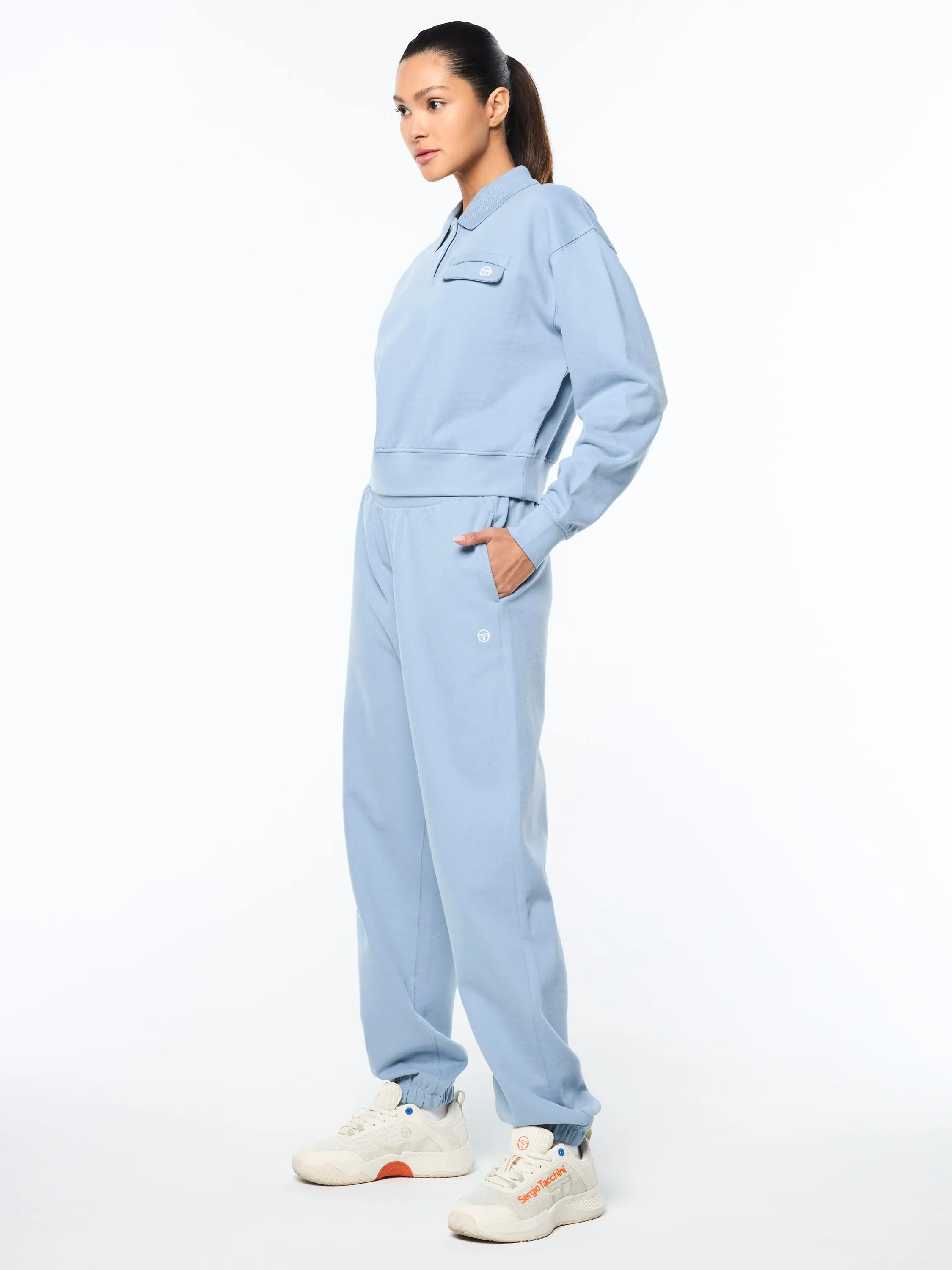 Aida Polo- Faded Denim