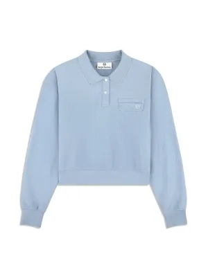 Aida Polo- Faded Denim