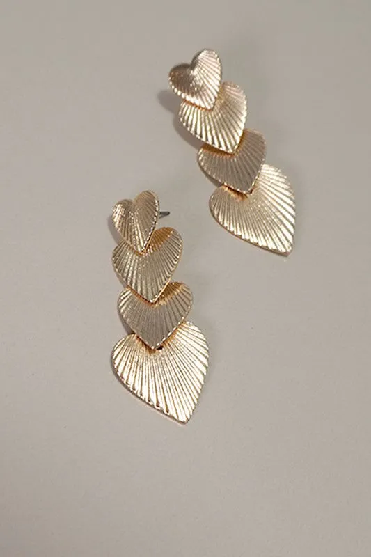 Amy Heart Layer Earrings