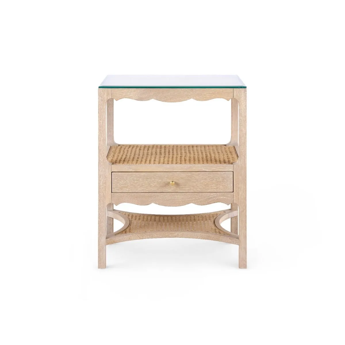 Arianna 1-Drawer Side Table / Sand