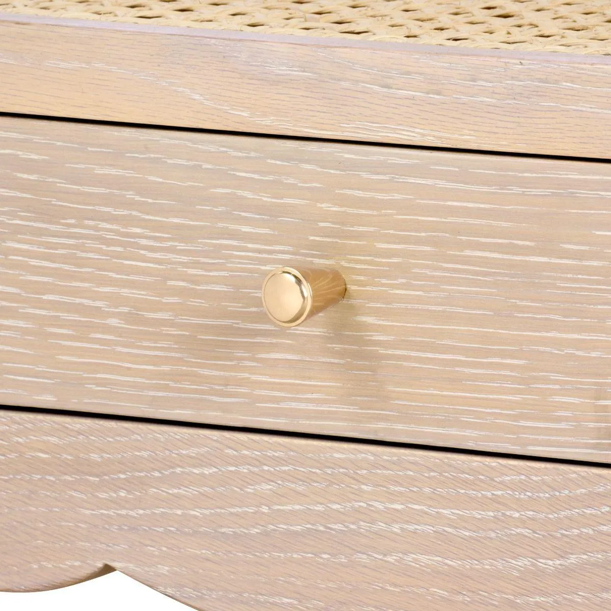 Arianna 1-Drawer Side Table / Sand