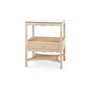 Arianna 1-Drawer Side Table / Sand