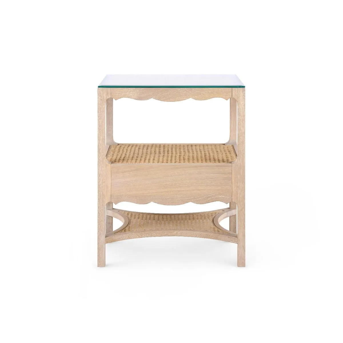Arianna 1-Drawer Side Table / Sand