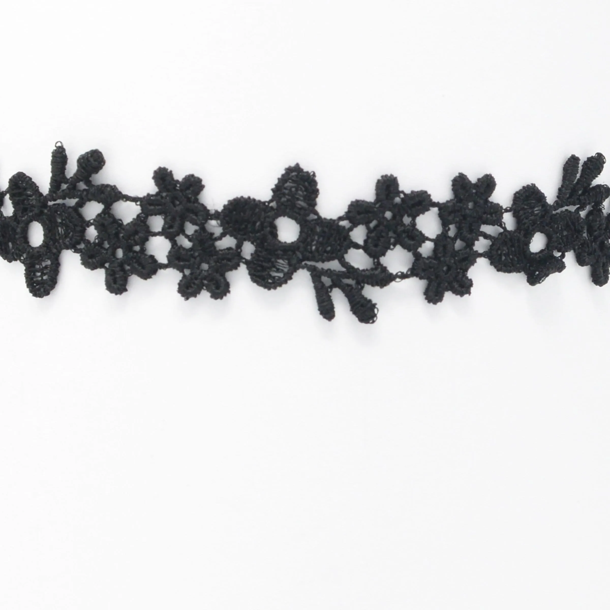 Astrid Black Daisy Lace Choker Necklace