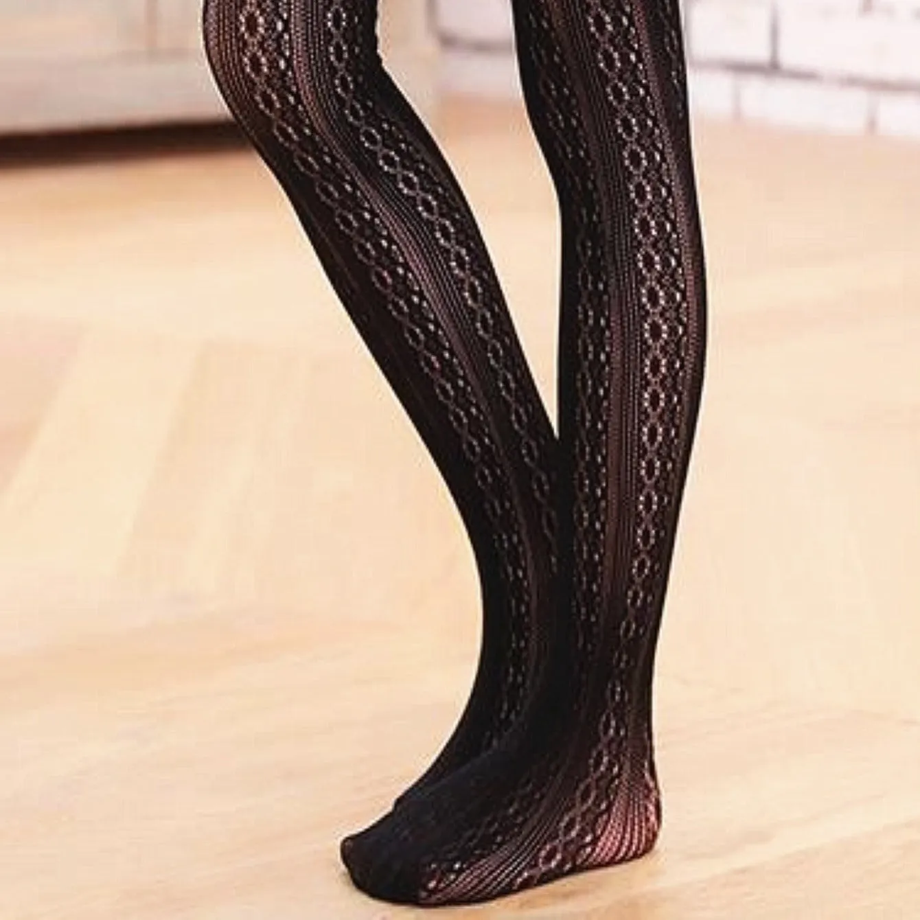 Baby Girl Black Lace Leggings