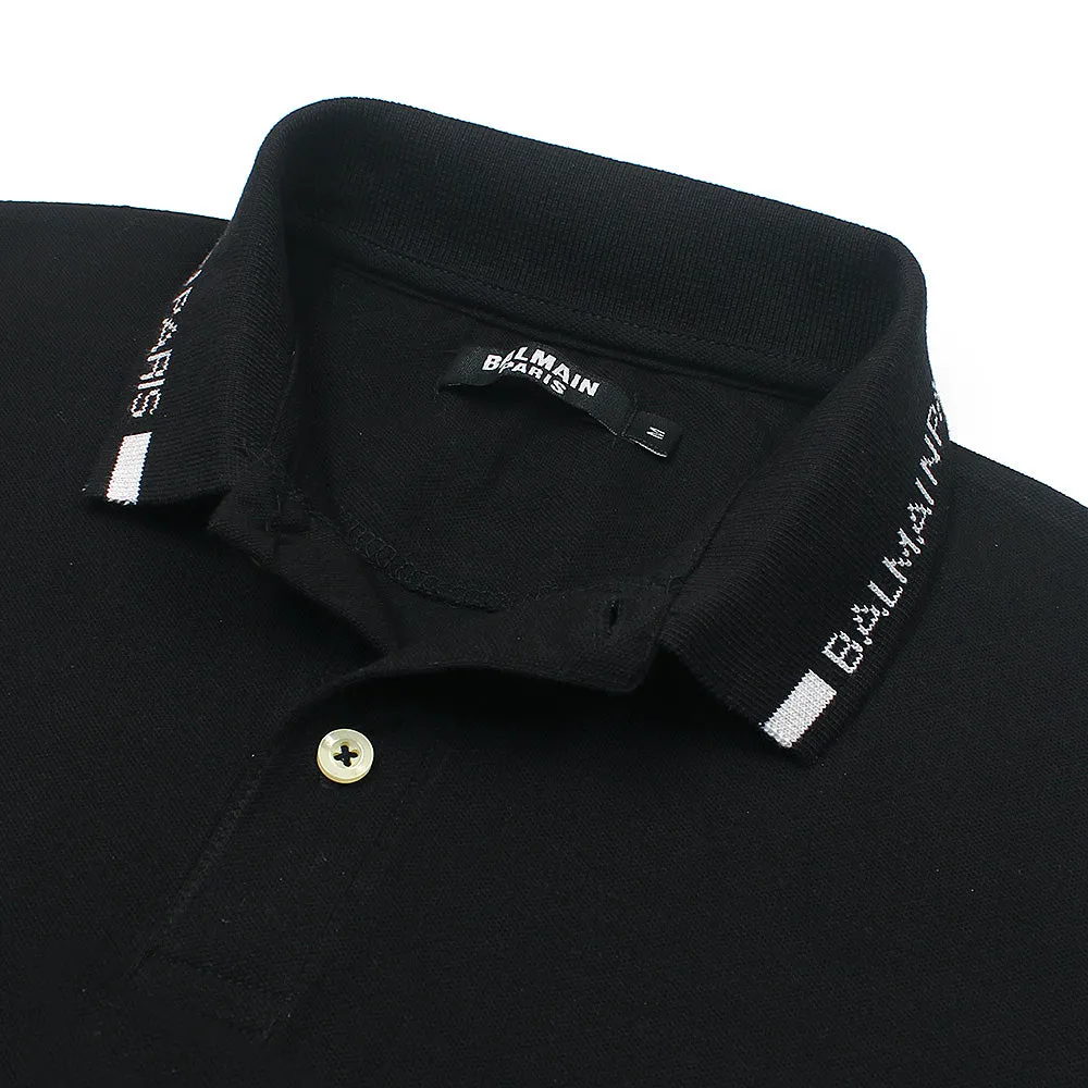 Balmain Basic T Black Polo Shirt