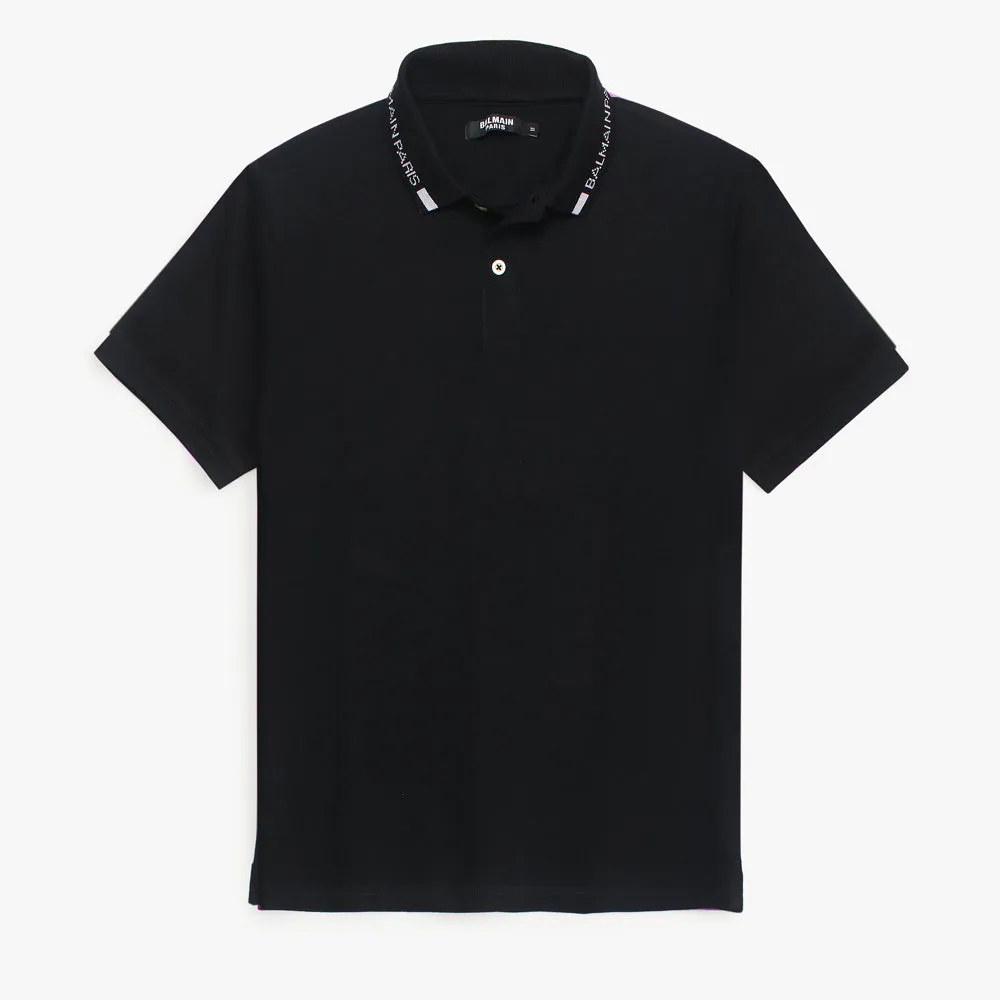 Balmain Basic T Black Polo Shirt
