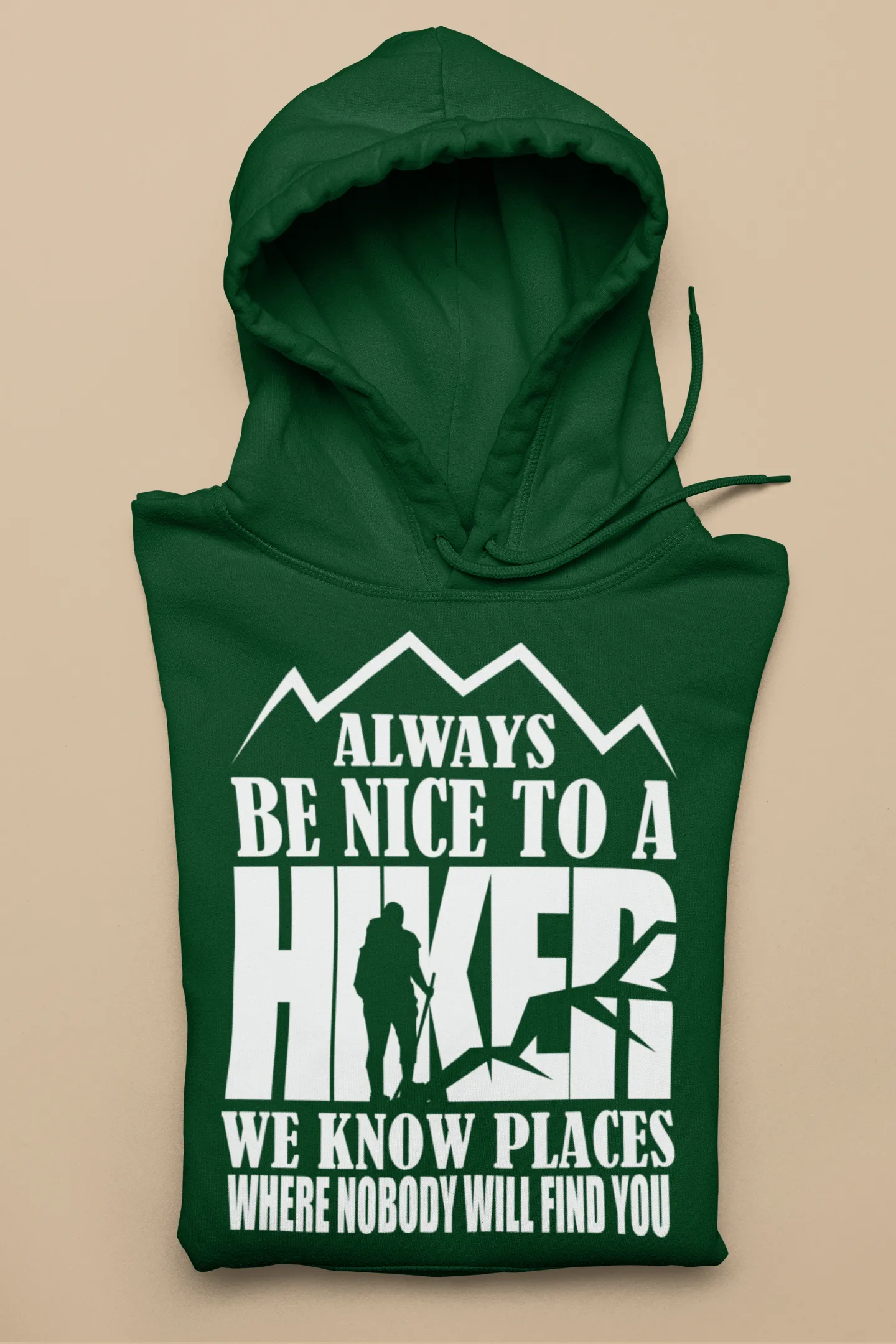 BE NICE TO A HIKER SOFT STYLE HOODIE