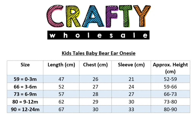 Bear Ear Baby Onesie - Blue