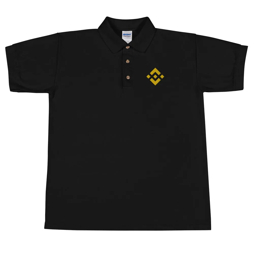 Binance Embroidered Polo Shirt