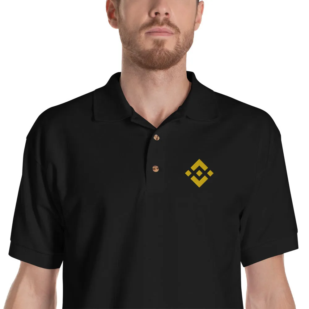 Binance Embroidered Polo Shirt