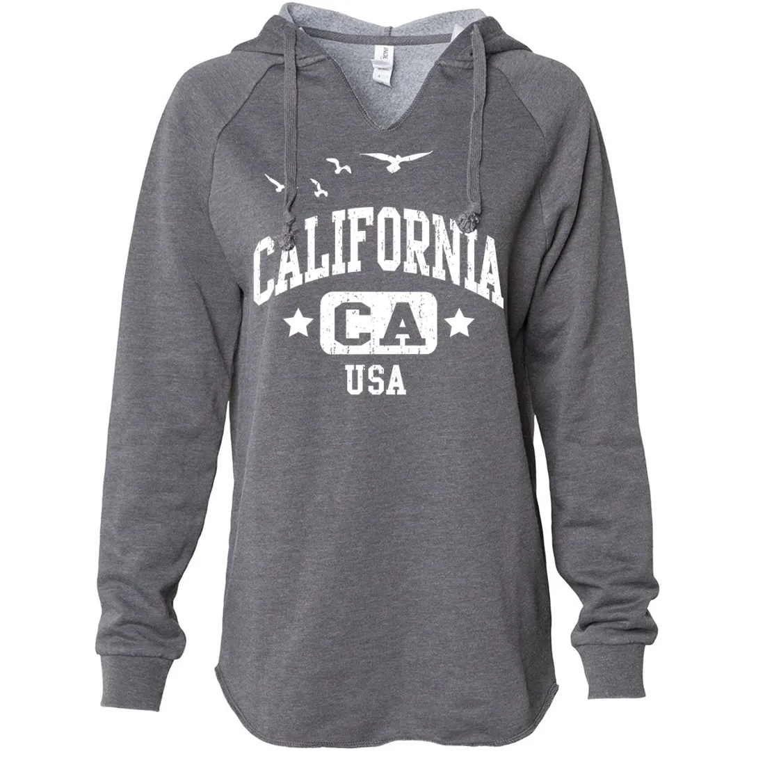 California USA Women's Soft Hooded Pullover