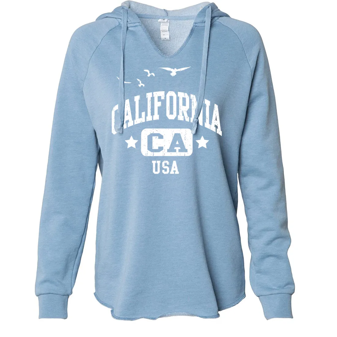 California USA Women's Soft Hooded Pullover