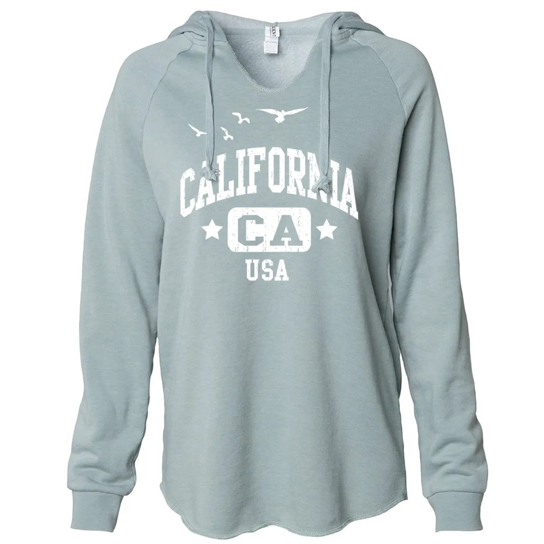 California USA Women's Soft Hooded Pullover