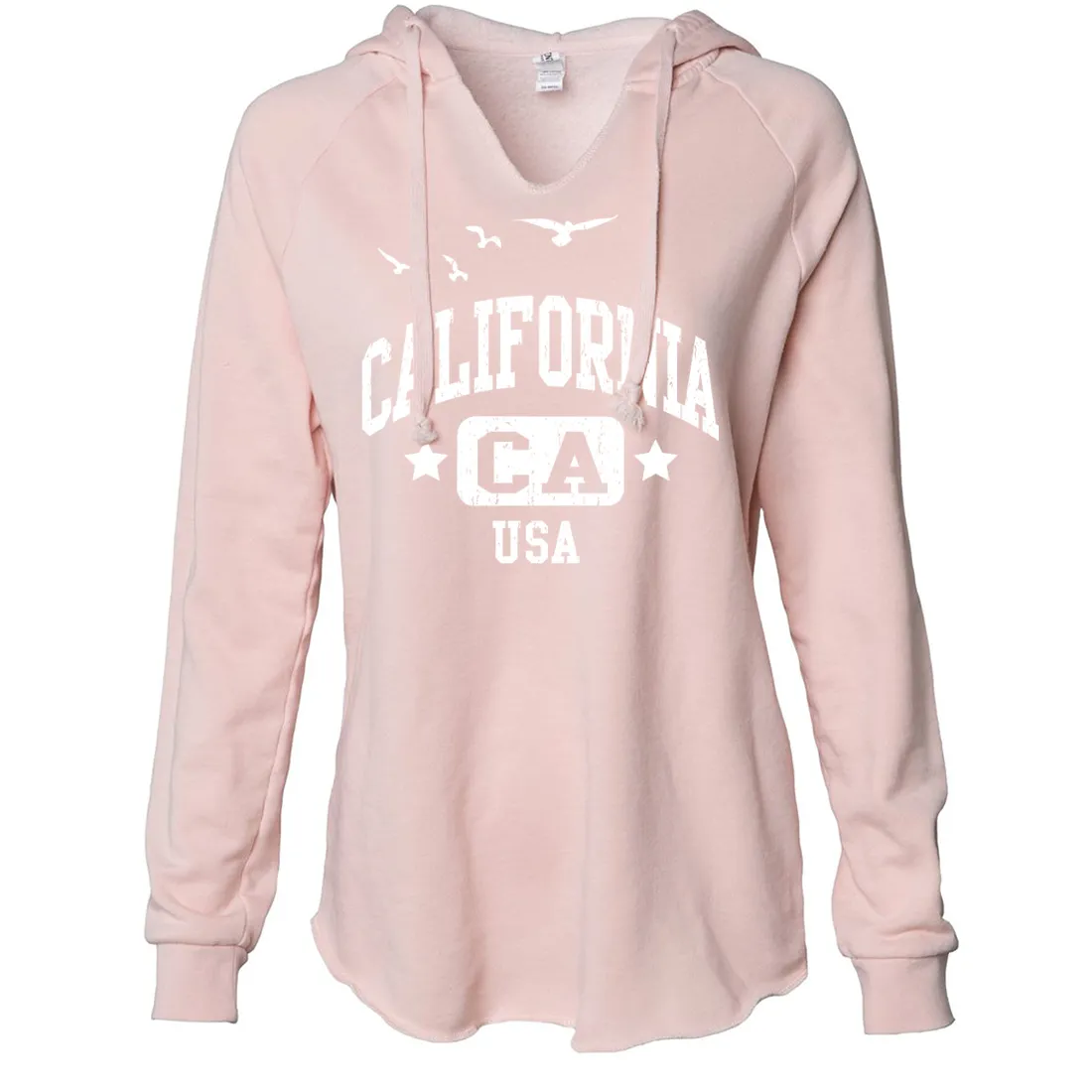 California USA Women's Soft Hooded Pullover