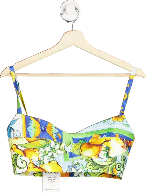 CLO Multi-Coloured Printed Crop Top 36 UK 8