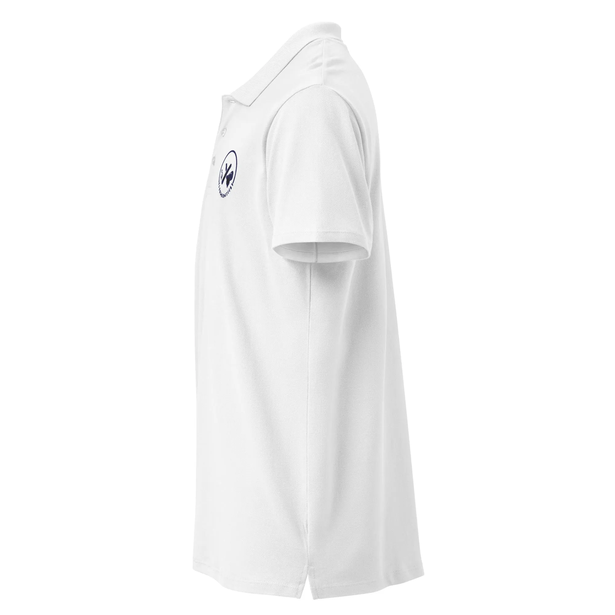 Clubs and Sticks Premium Pique Embroidered Polo Shirt - Navy Blue