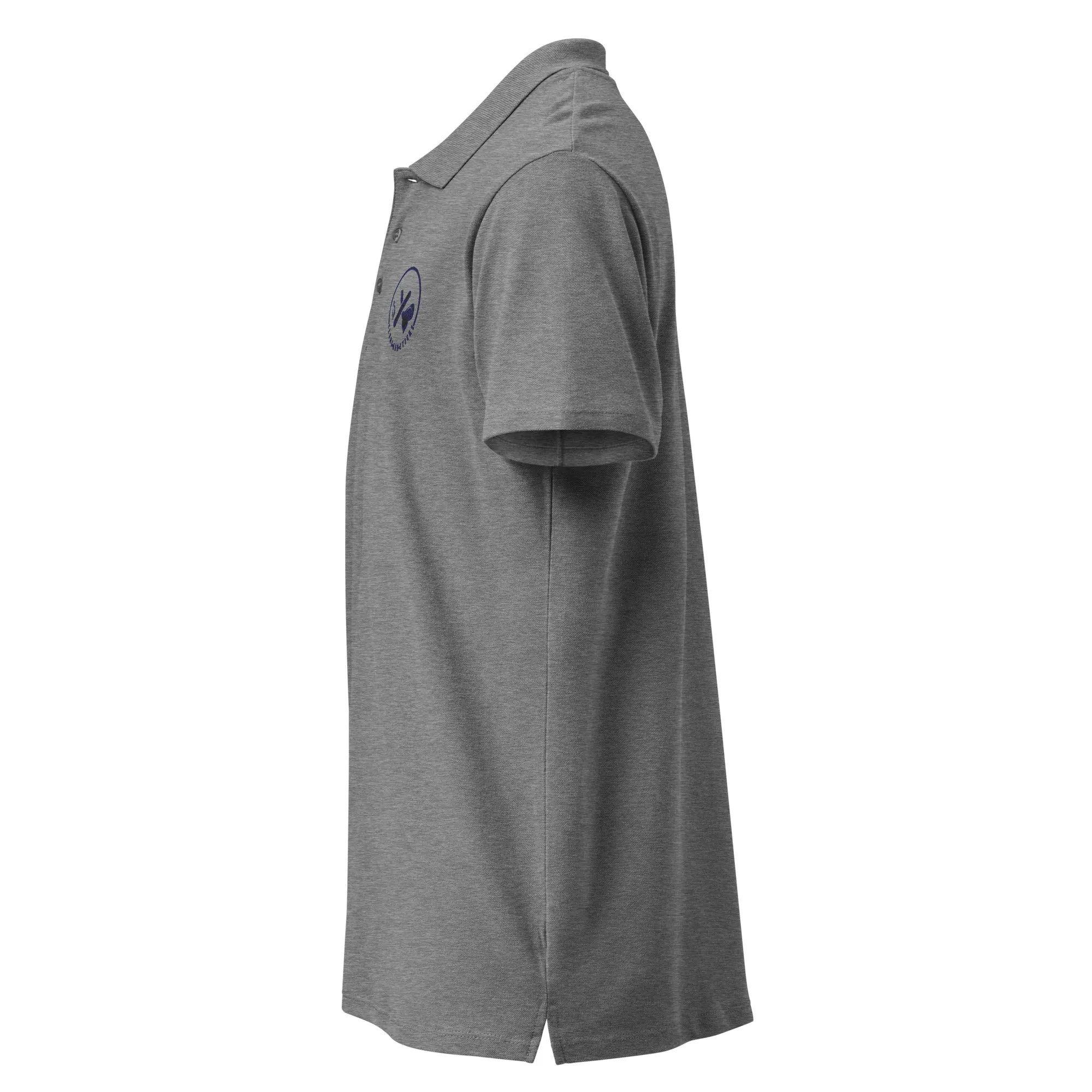 Clubs and Sticks Premium Pique Embroidered Polo Shirt - Navy Blue