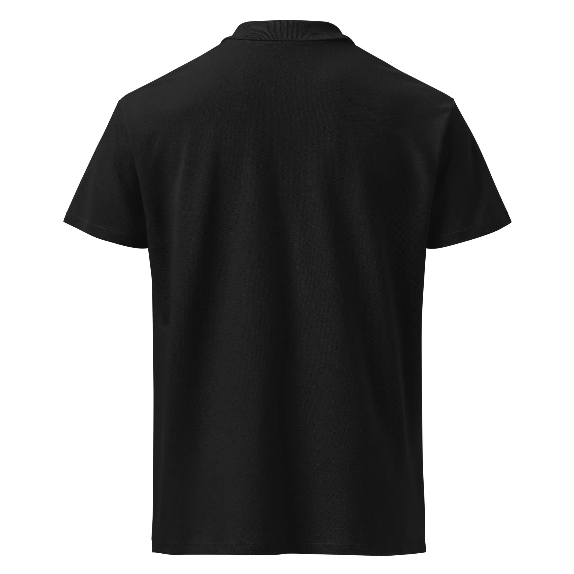 Clubs and Sticks Premium Pique Embroidered Polo Shirt - Navy Blue