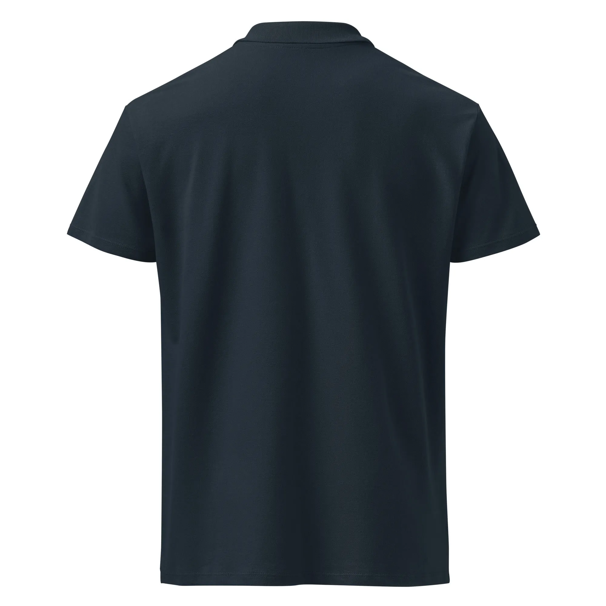 Clubs and Sticks Premium Pique Embroidered Polo Shirt - Navy Blue