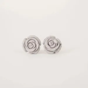 Concrete Rose Earrings