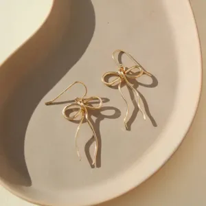 coquette bow earrings