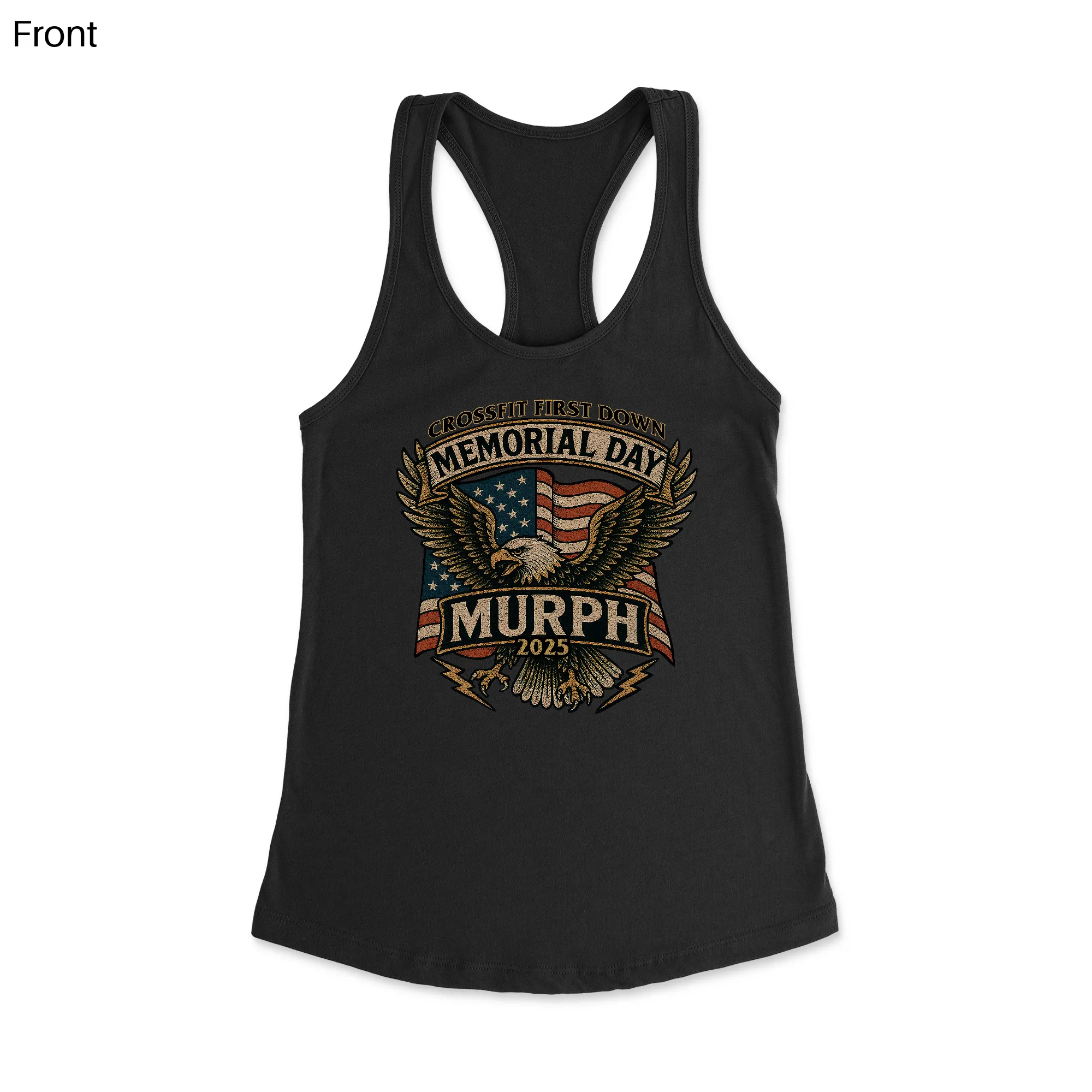 CrossFit First Down MURPH 25 Womens - Racerback Tank