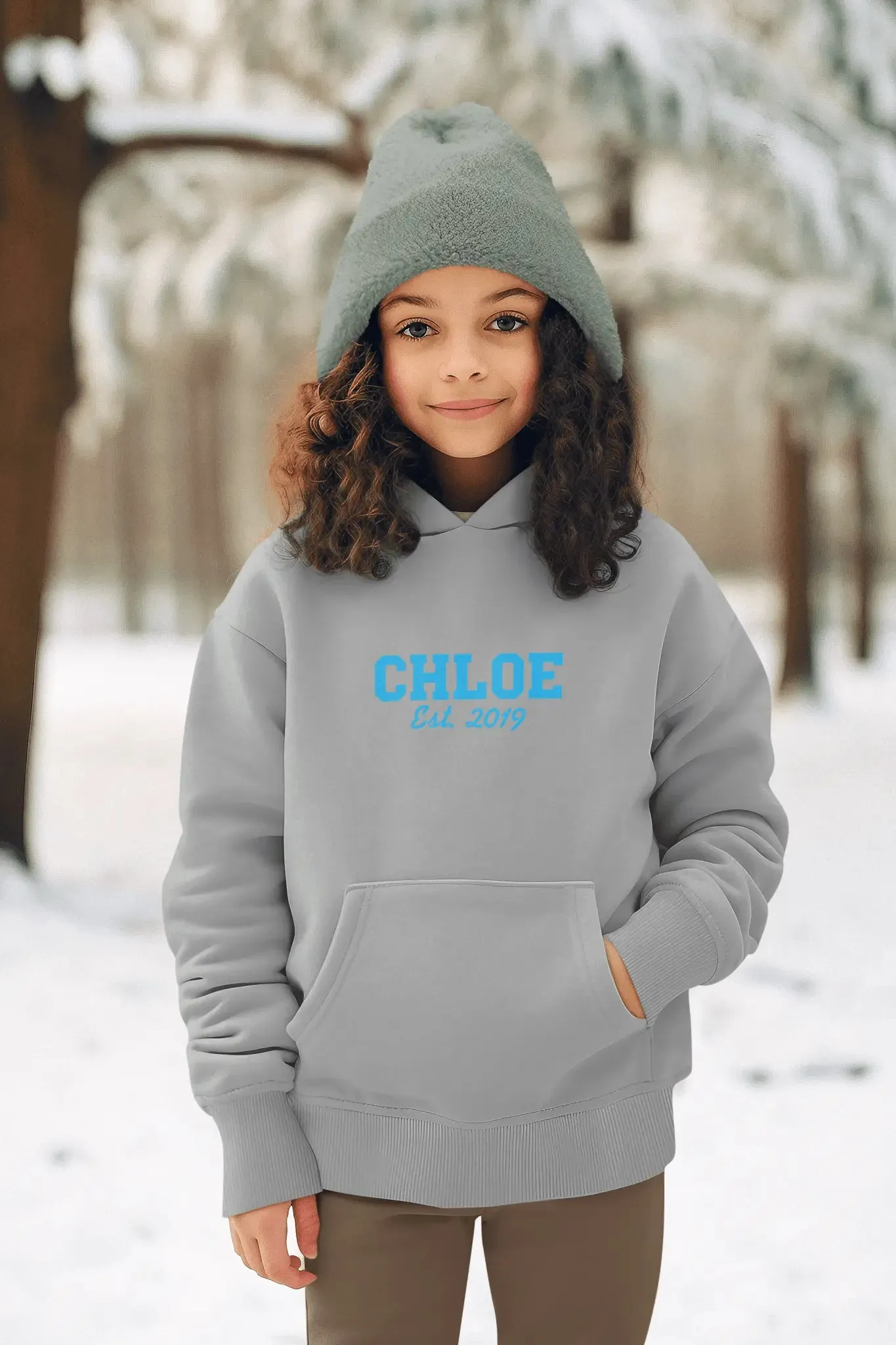 Custom Name And Established Date Infant Unisex Embroidered Hoodie