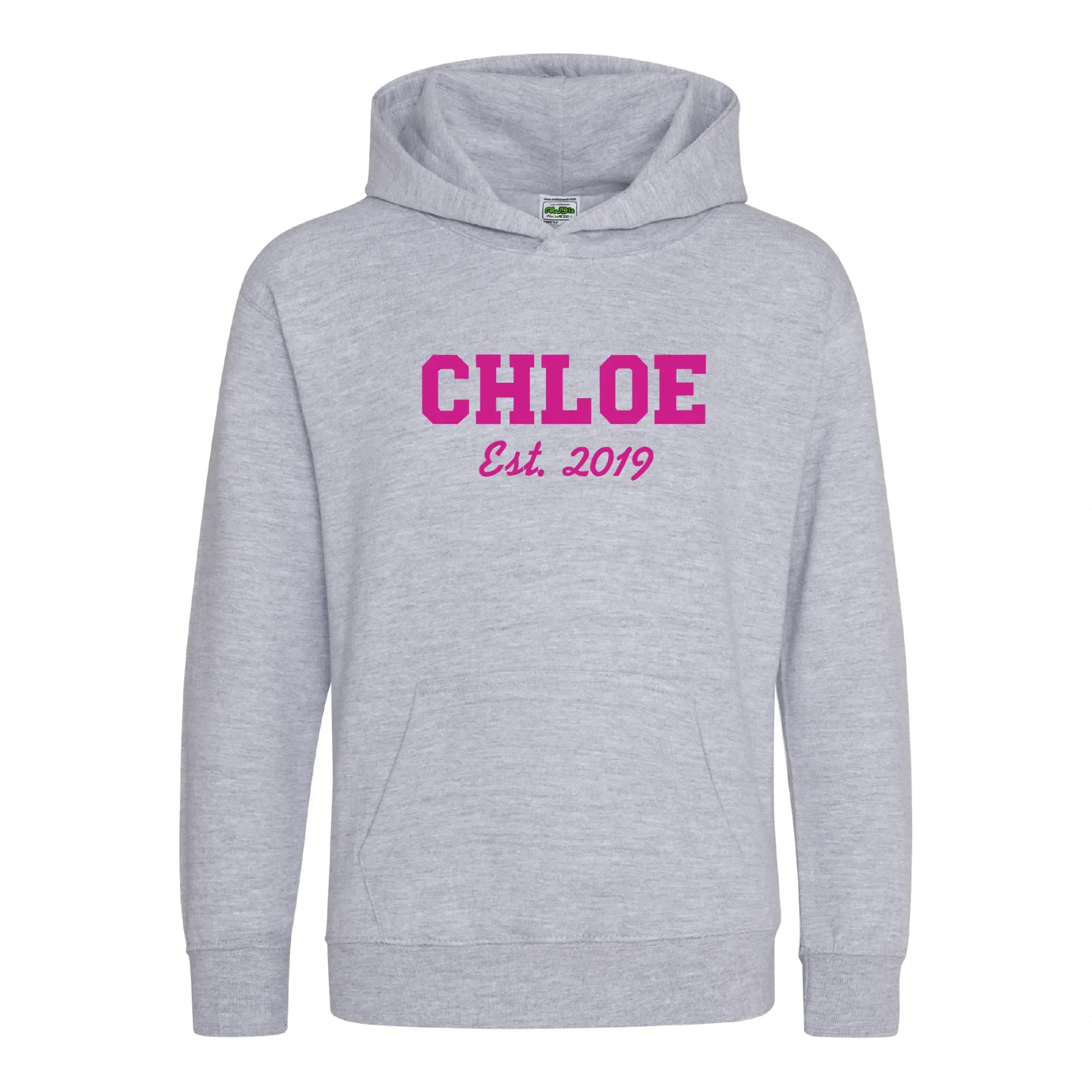 Custom Name And Established Date Infant Unisex Embroidered Hoodie