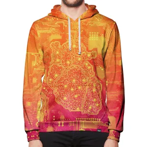 Cyber Heart Pullover Hoodie