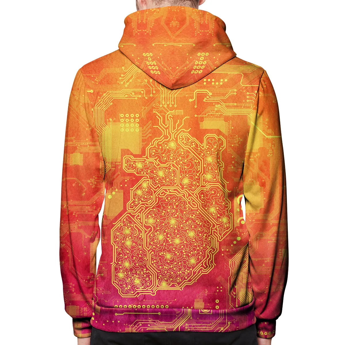 Cyber Heart Pullover Hoodie