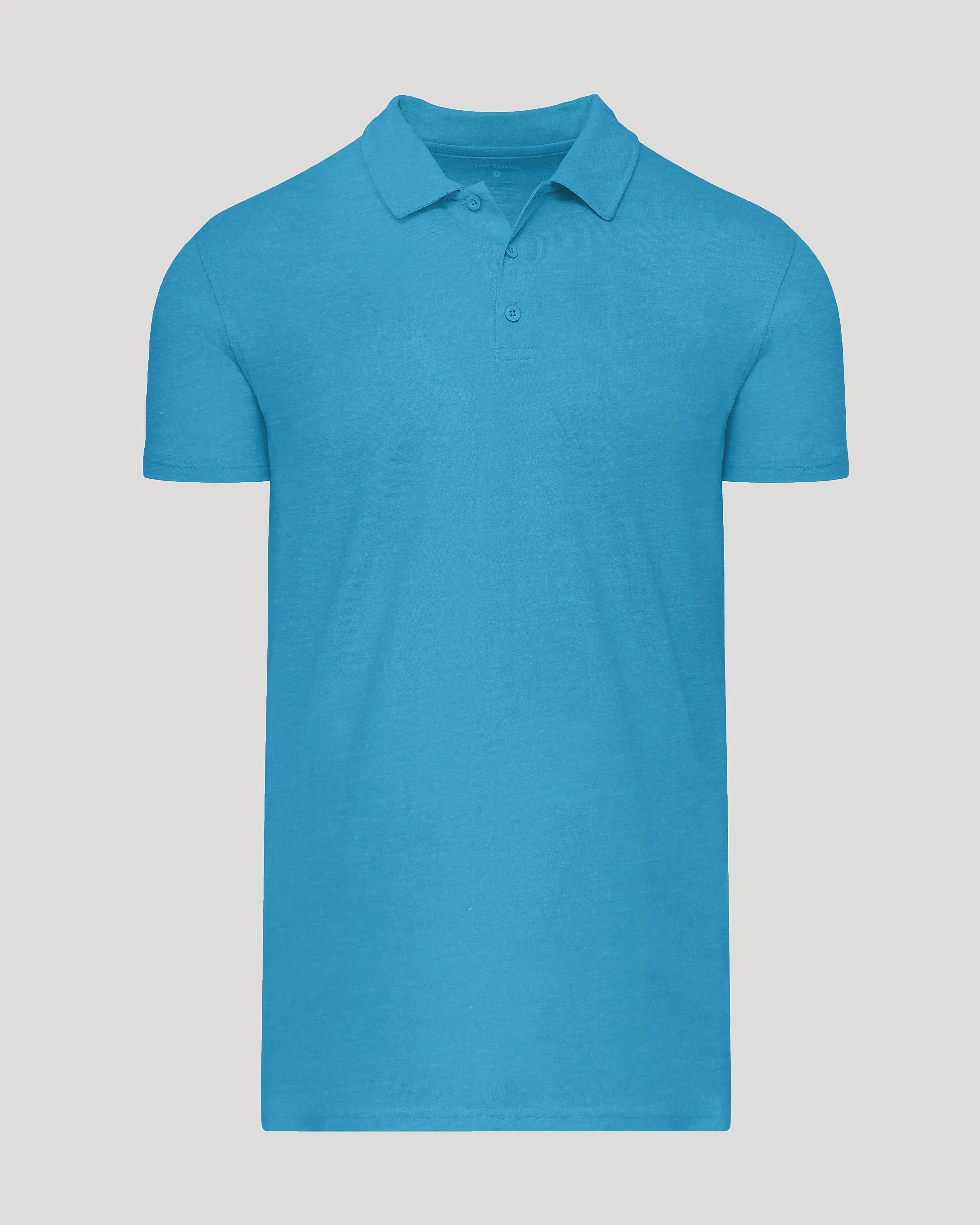 Dark Heather Bahama Blue Short Sleeve Tall Polo