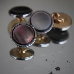Deco Black Mother-of-Pearl Cufflinks
