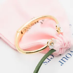 Disco Pansy Thin Cuff Bracelet