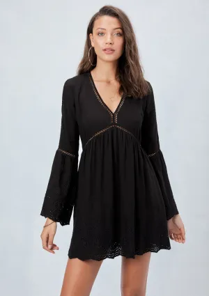 Domino Embroidered Dress