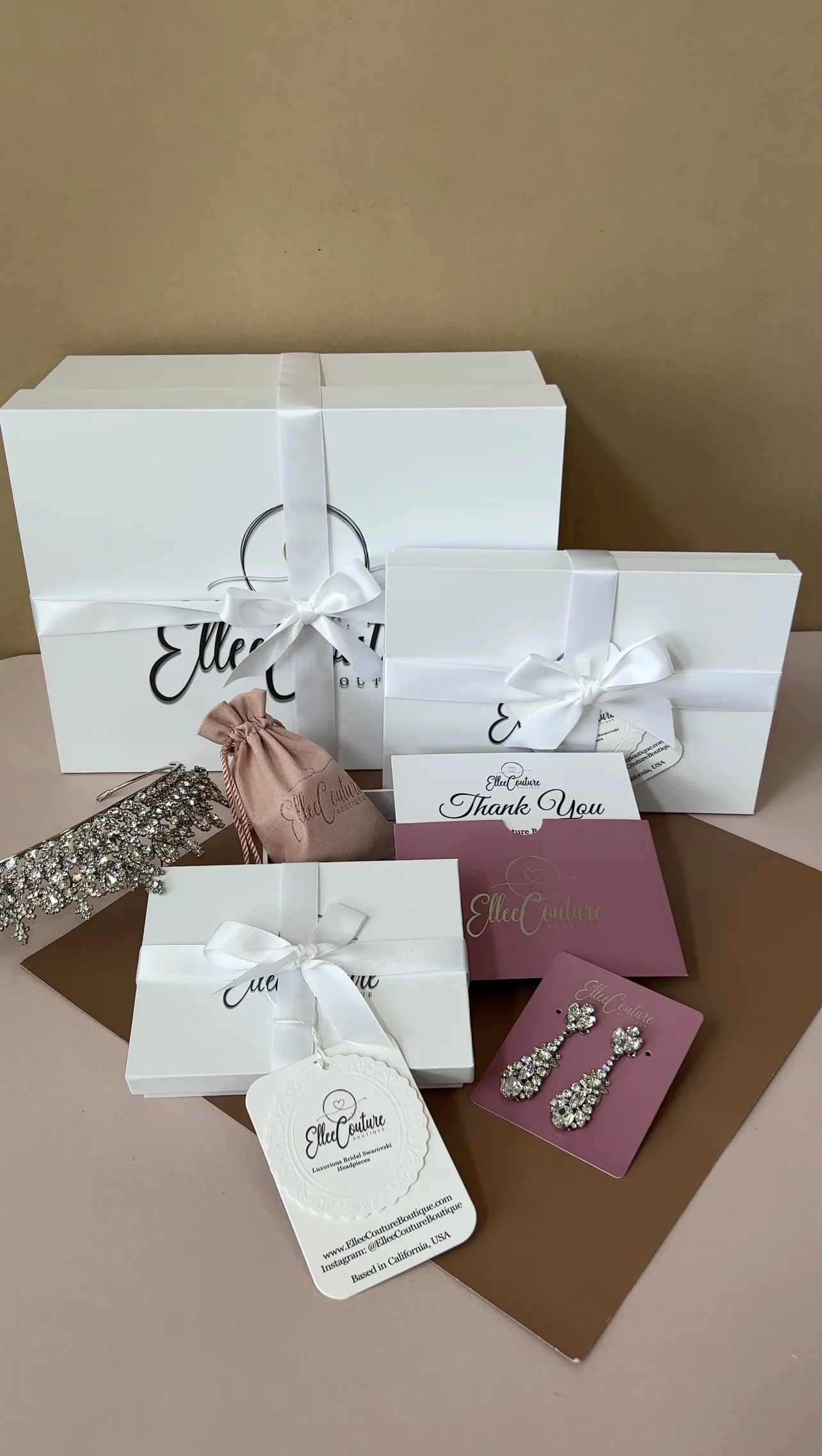 Ellee Real Bride Adorned with ALINE Swarovski Bridal Crown, Wedding Tiara