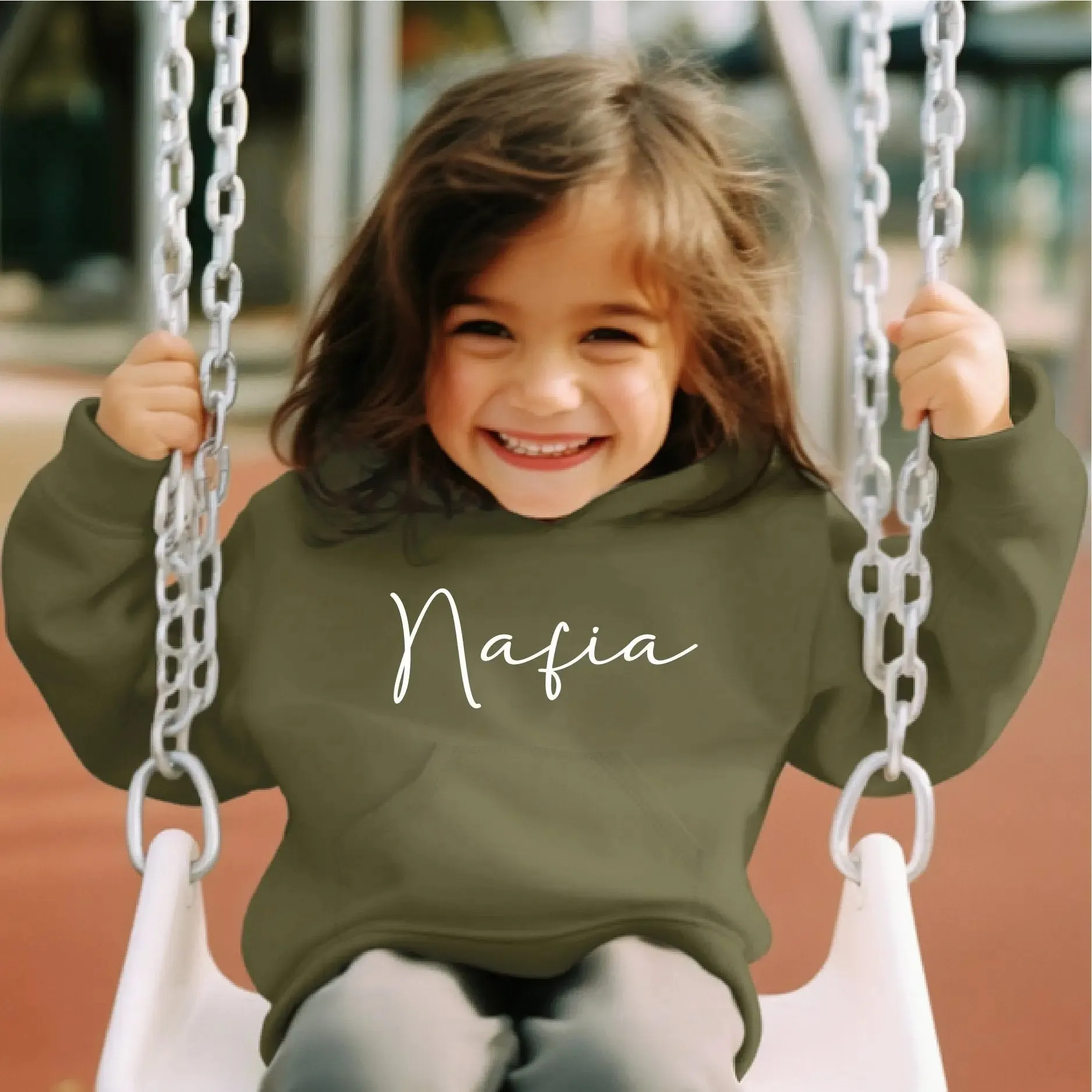 Embroidered Eid Mubarak Infant Hoodie
