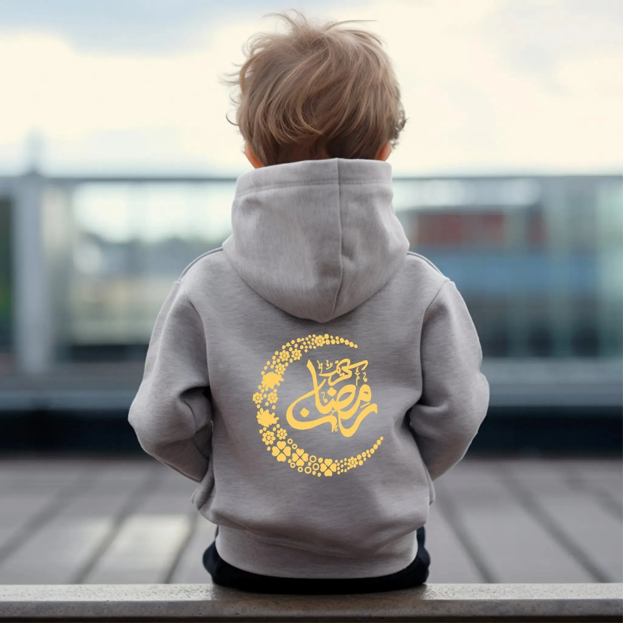 Embroidered Eid Mubarak Infant Hoodie