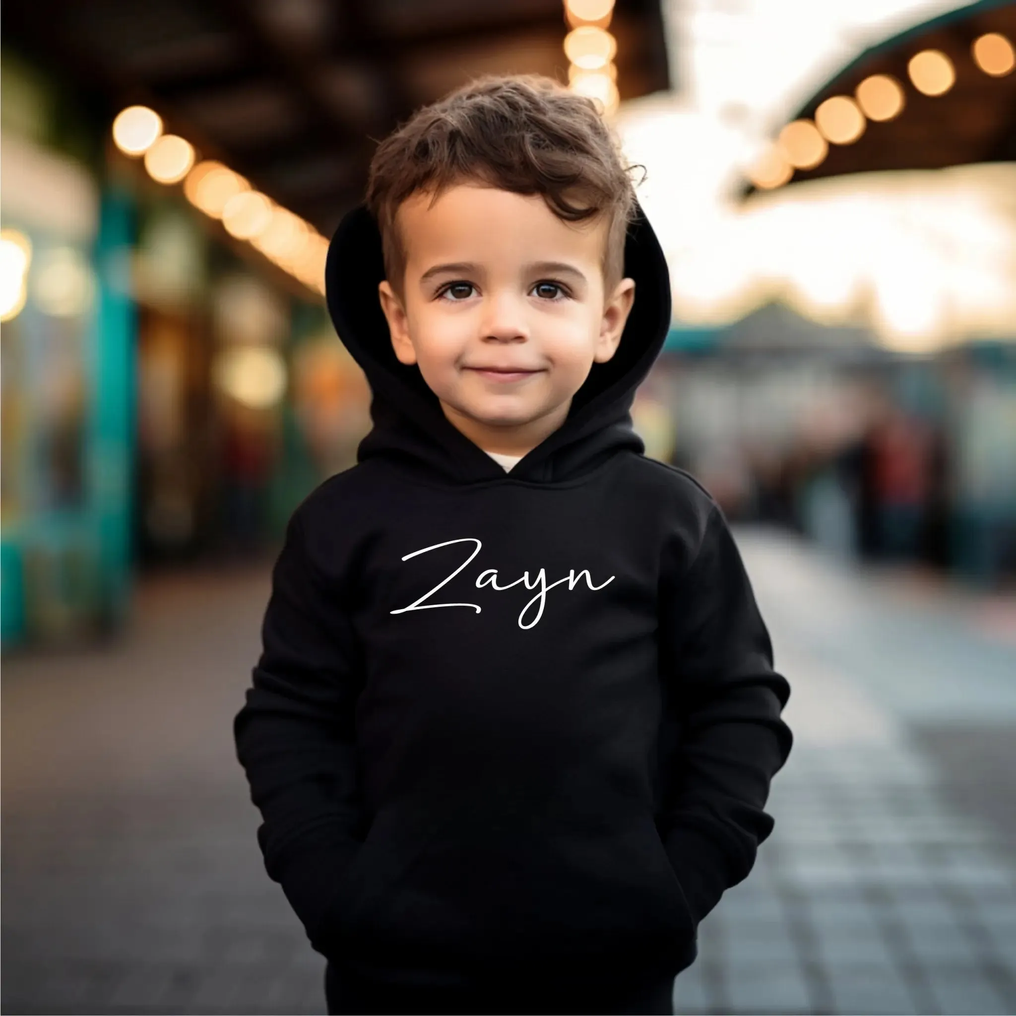 Embroidered Eid Mubarak Infant Hoodie