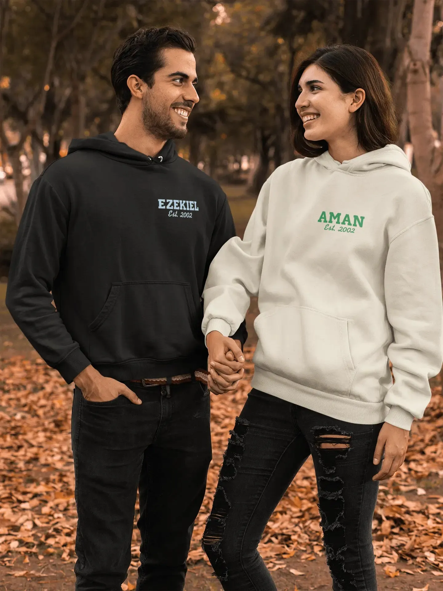 Embroidered Name / Established in Date Unisex Hoodie