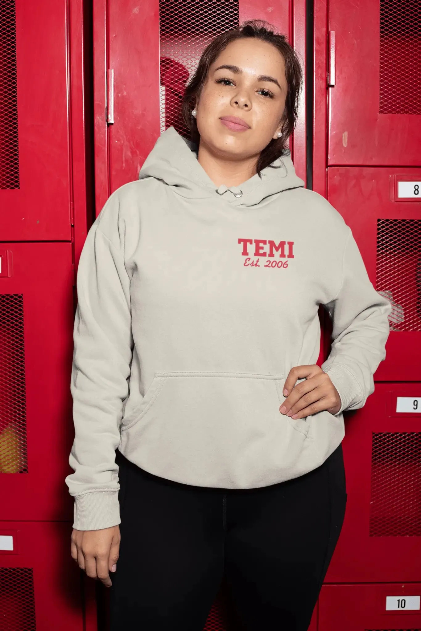 Embroidered Name / Established in Date Unisex Hoodie