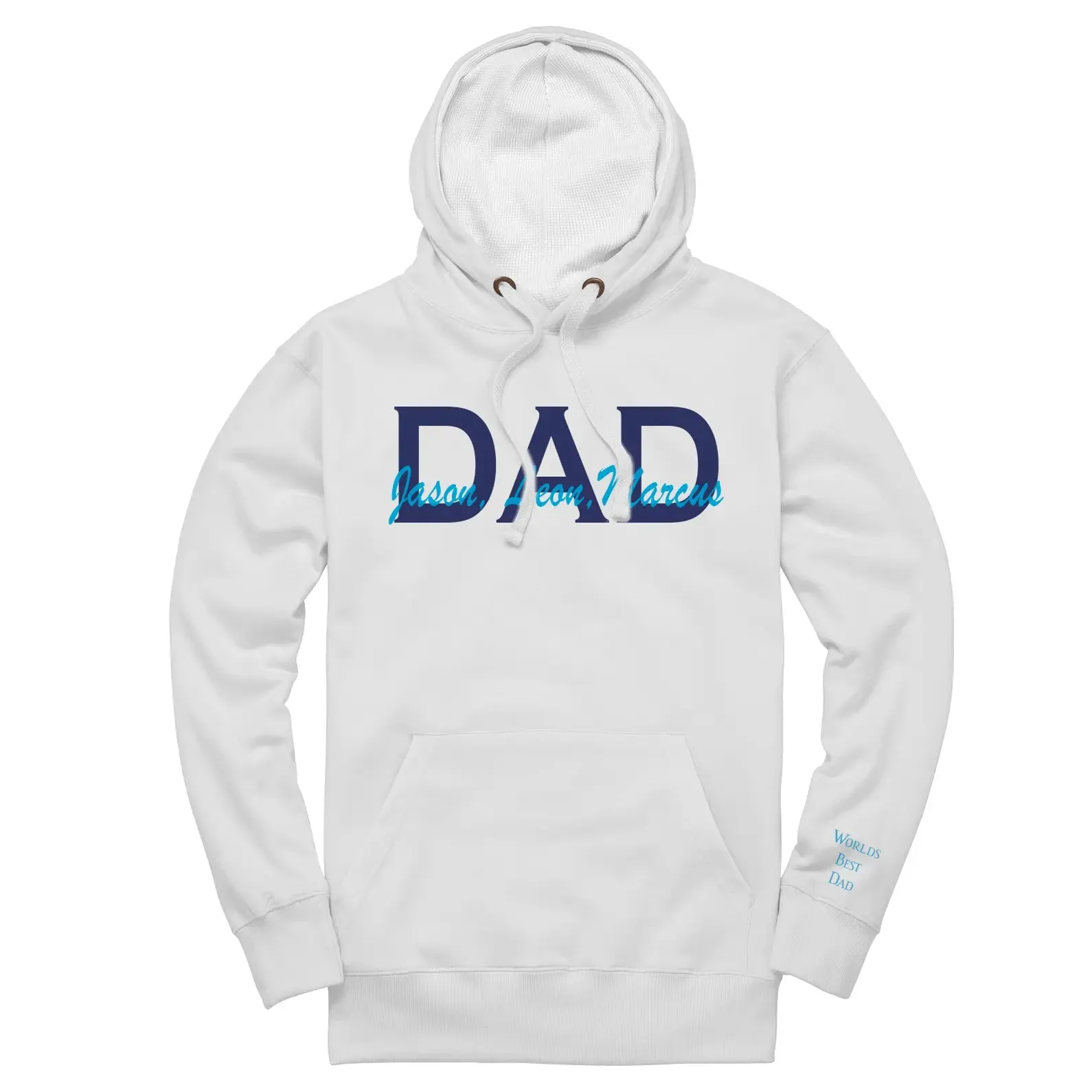 Embroidered Overlapping Name Unisex Hoodie
