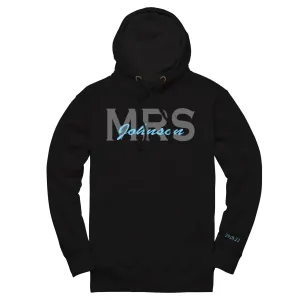 Embroidered Overlapping Name Unisex Hoodie