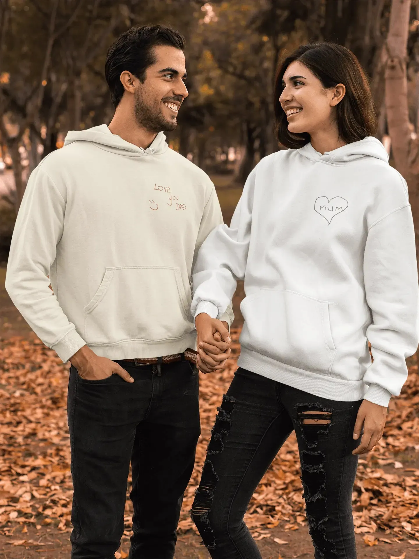 Embroidered Your Handwriting Unisex Hoodie