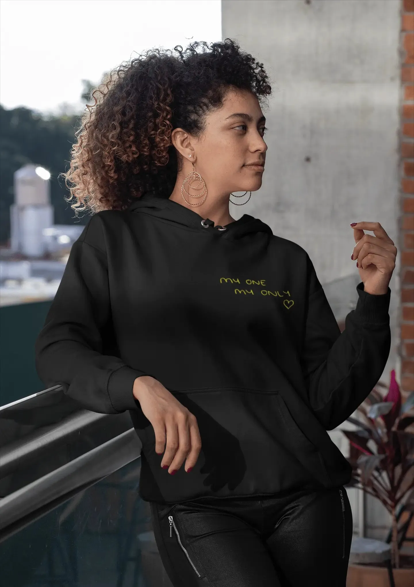 Embroidered Your Handwriting Unisex Hoodie